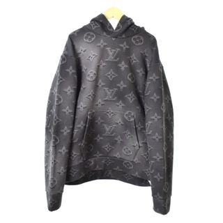 ルイヴィトン(LOUIS VUITTON)のルイヴィトン 21SS 3Dモノグラム フーディーパーカー L グレー(パーカー)