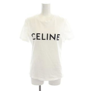 セリーヌ(celine)のセリーヌ ロゴプリント クルーネック Tシャツ 半袖 M 白 2X314916G(Tシャツ(半袖/袖なし))