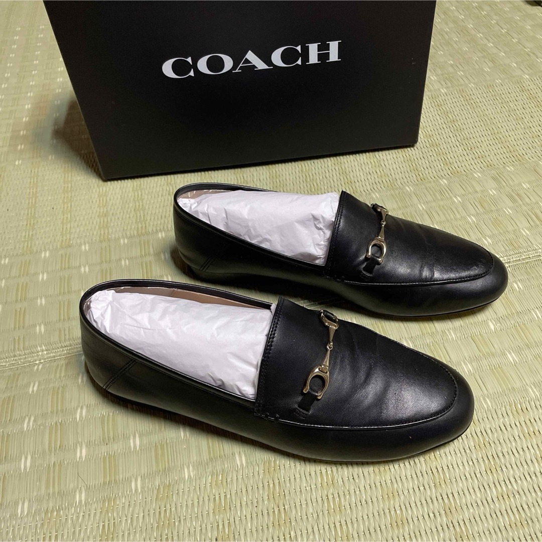 COACH(コーチ)のcoach コーチ ハーレー ローファー 箱付き サイズ:8美品 レディースの靴/シューズ(ローファー/革靴)の商品写真