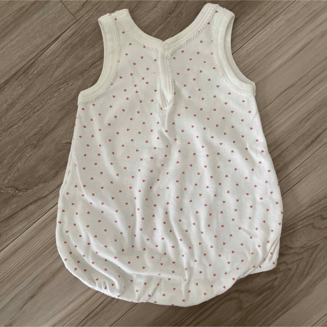 PETIT BATEAU(プチバトー)のPETITBATEAU 3m/60cm ロンパース肌着 キッズ/ベビー/マタニティのベビー服(~85cm)(肌着/下着)の商品写真