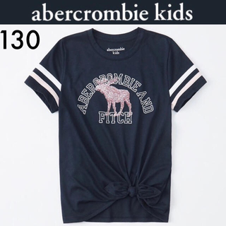 アバクロンビーアンドフィッチ(Abercrombie&Fitch)の新品タグ付き☆Abercrombie  kids裾縛りTシャツアバクロキッズ(Tシャツ/カットソー)