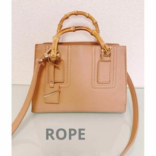 ロペ(ROPE’)のROPE ロペ  ジャバラ　ハンド　ショルダーバッグ　バンブーハンドル(ショルダーバッグ)