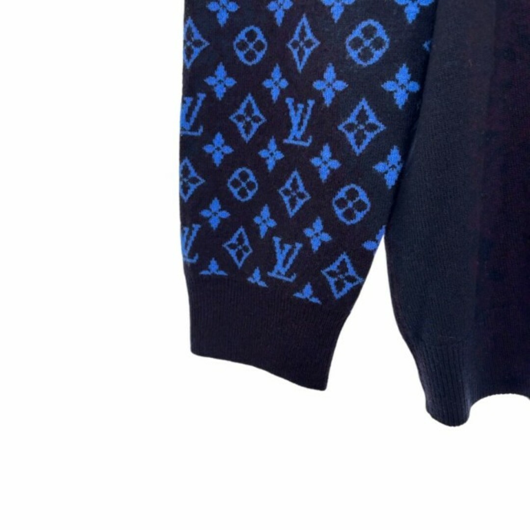 LOUIS VUITTON(ルイヴィトン)のルイヴィトン 23SS Monogram Sleeve Knit ニット M 紺 メンズのトップス(ニット/セーター)の商品写真