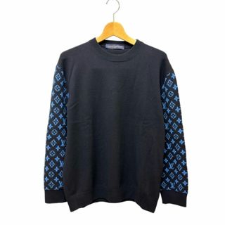 LOUIS VUITTON - ルイヴィトン 23SS Monogram Sleeve Knit ニット M 紺