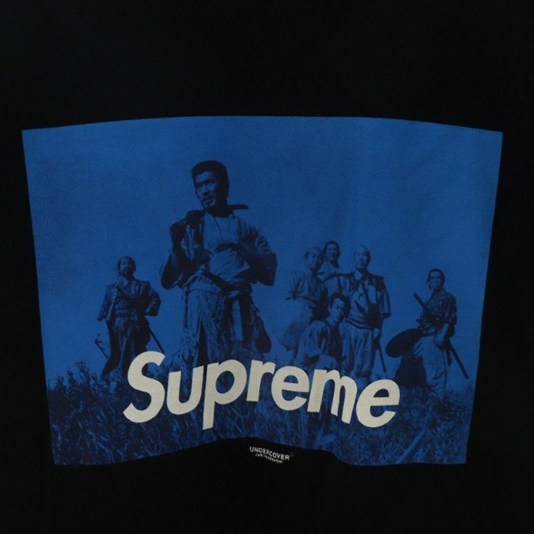 SUPREME × UNDERCOVER 七人の侍 Tシャツ 半袖 L 黒 青 SUPREME × UNDERCOVER 七人の侍 Tシャツ 半袖 L 黒 青