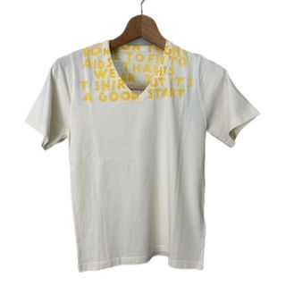 マルタンマルジェラ(Maison Martin Margiela)の【中古】未使用品 メゾンマルジェラ 17SS エイズ Tシャツ Ｖネック T-s(Tシャツ(半袖/袖なし))