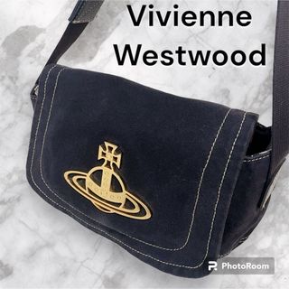 ヴィヴィアンウエストウッド(Vivienne Westwood)のVivienne Westwood ゴールドショルダーバッグ キャンバス オーブ(ショルダーバッグ)