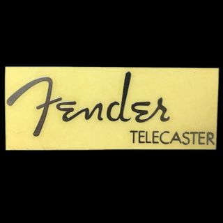 Fender Telecaster　クローム　メタルロゴ　ステッカー(エレキギター)