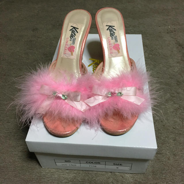 Katie(ケイティー)のkatie  マラボー  ミュール  ピンク  箱付き レディースの靴/シューズ(ミュール)の商品写真