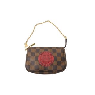 ルイヴィトン(LOUIS VUITTON)のLOUIS VUITTON ルイヴィトン アクセサリーポーチ ミニポシェットアクセソワール T&B ダミエ エベヌ N58011 美品 中古 61971(ポーチ)