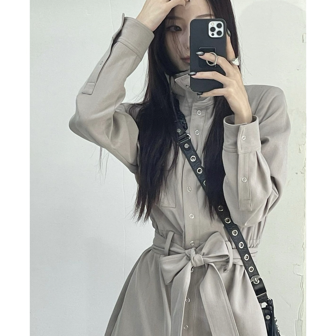 Bubbles(バブルス)の【melt the lady】stand collar jumpsuit レディースのレディース その他(セット/コーデ)の商品写真