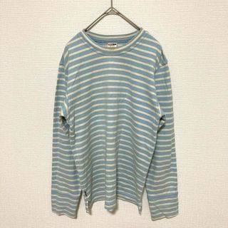 エドウィン(EDWIN)の🌟EDWIN ニット長袖ボーダーシャツ S コットン メンズ(Tシャツ/カットソー(七分/長袖))