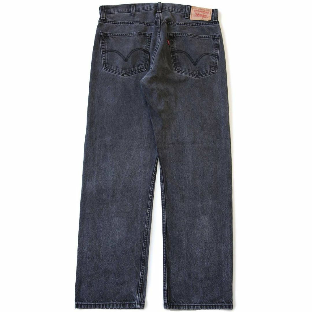 Levi's(リーバイス)の00s メキシコ製 Levi'sリーバイス 505 リペア ブラック デニムパンツ フェード w38 L32★SDP2505 ジーンズ ストレート ビッグサイズ メンズのパンツ(デニム/ジーンズ)の商品写真