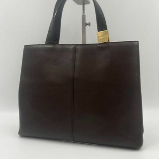 バーバリー(BURBERRY)の【美品】Burberry ハンドバッグ　ノバチェック　A4収納可能　ブラウン(トートバッグ)