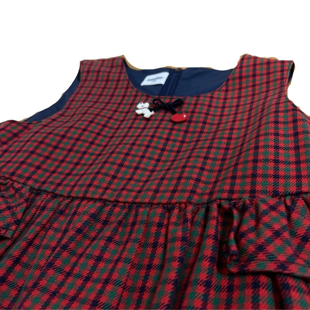 familiar(ファミリア)の【美品】familiar ワンピース　110サイズ キッズ/ベビー/マタニティのキッズ服女の子用(90cm~)(ワンピース)の商品写真