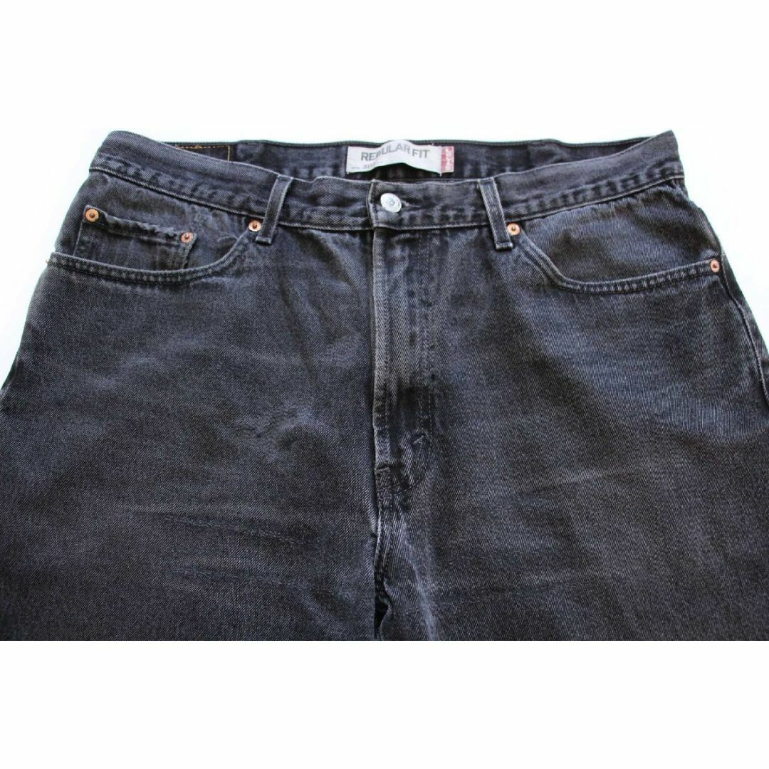 Levi's(リーバイス)の00s Levi'sリーバイス 505 ブラック デニムパンツ w38 L29★SDP2503 オールド ジーンズ ストレート リペア オーバーサイズ ビッグサイズ メンズのパンツ(デニム/ジーンズ)の商品写真