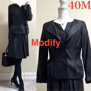 モディファイ(Modify)の美品！Modify モディファイ　高級　シルクウール　スーツ　40 ML 通年(スーツ)