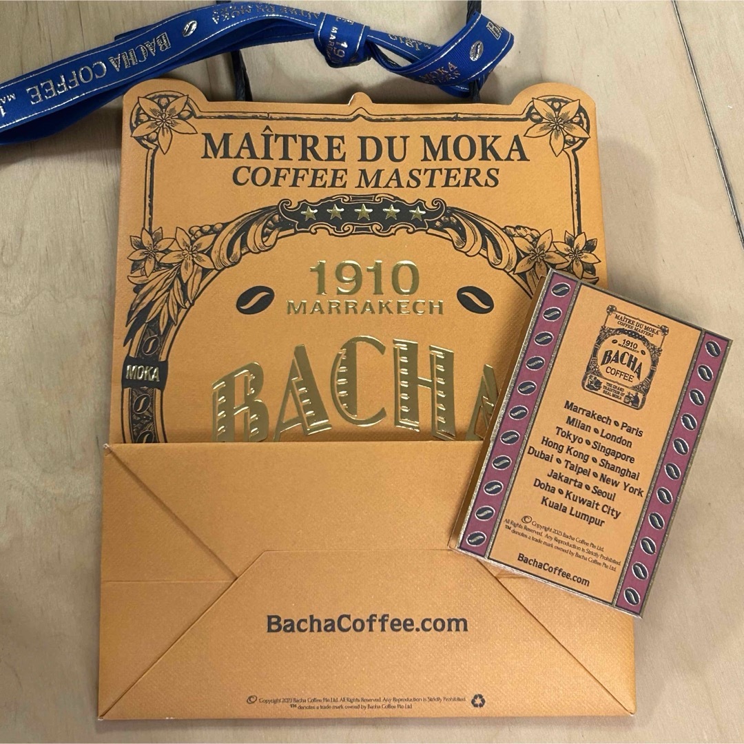 BACHA COFFEE 空き箱　紙袋など　バチャコーヒー レディースのバッグ(ショップ袋)の商品写真