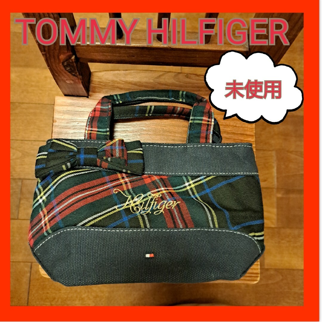 TOMMY HILFIGER(トミーヒルフィガー)のTOMMY HILFIGER キッズ　ガールズ　ミニトートバッグ　手提げバッグ キッズ/ベビー/マタニティのこども用バッグ(トートバッグ)の商品写真