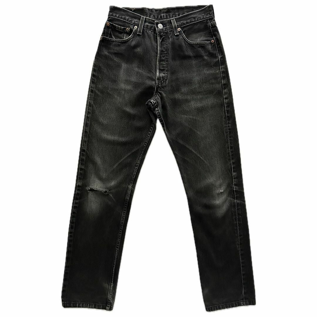 Levi\'s 90s USA製 501 後染め サルファブラック デニム W31 Levi\'s 90s USA製 501 後染め サルファブラック デニム W31