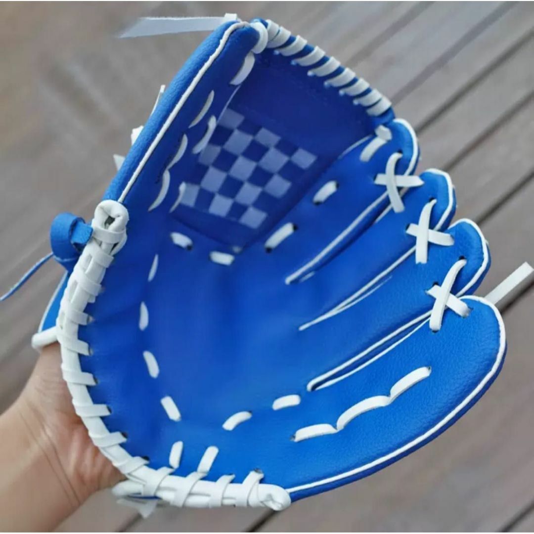 青 11.5 軟式用 グローブ 投手 野手 野球 キッズ 子ども ジュニア スポーツ/アウトドアの野球(グローブ)の商品写真
