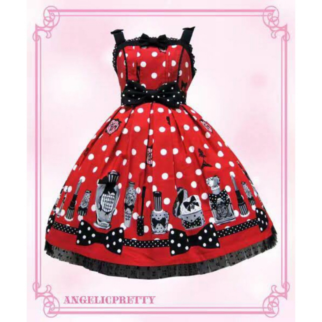 Angelic Pretty(アンジェリックプリティー)のangelicpretty ファンタジックドーリーjsk赤 レディースのワンピース(ひざ丈ワンピース)の商品写真