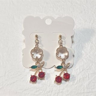 オリジナルアクセサリー ピアス イヤリング さくらんぼ(ピアス)