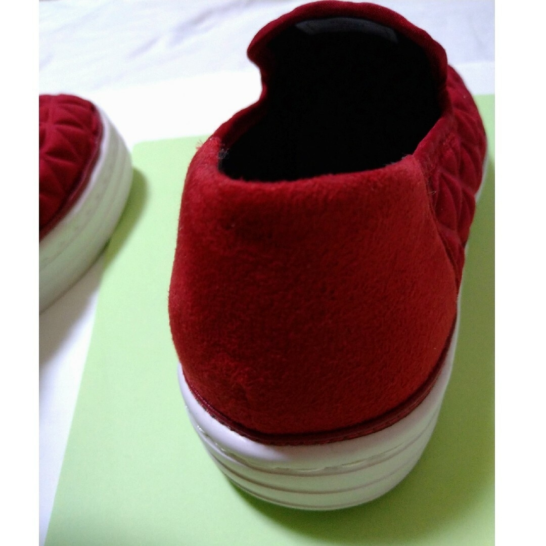クロールバリエ 洗濯可 軽い 赤コンフォート シューズ COULEURVARIE レディースの靴/シューズ(その他)の商品写真