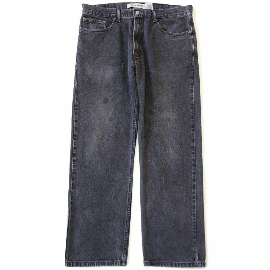 Levi's(リーバイス)の00s メキシコ製 Levi'sリーバイス 505 ダメージ ブラック デニムパンツ w38 L30★SDP2502 オールド ジーンズ ストレート ビッグサイズ メンズのパンツ(デニム/ジーンズ)の商品写真