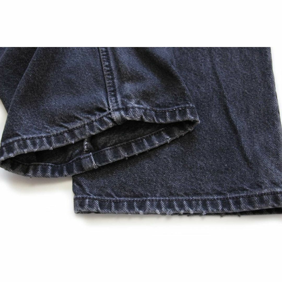 Levi's(リーバイス)の00s メキシコ製 Levi'sリーバイス 505 ダメージ ブラック デニムパンツ w38 L30★SDP2502 オールド ジーンズ ストレート ビッグサイズ メンズのパンツ(デニム/ジーンズ)の商品写真