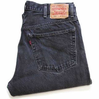 リーバイス(Levi's)の00s メキシコ製 Levi'sリーバイス 505 ダメージ ブラック デニムパンツ w38 L30★SDP2502 オールド ジーンズ ストレート ビッグサイズ(デニム/ジーンズ)