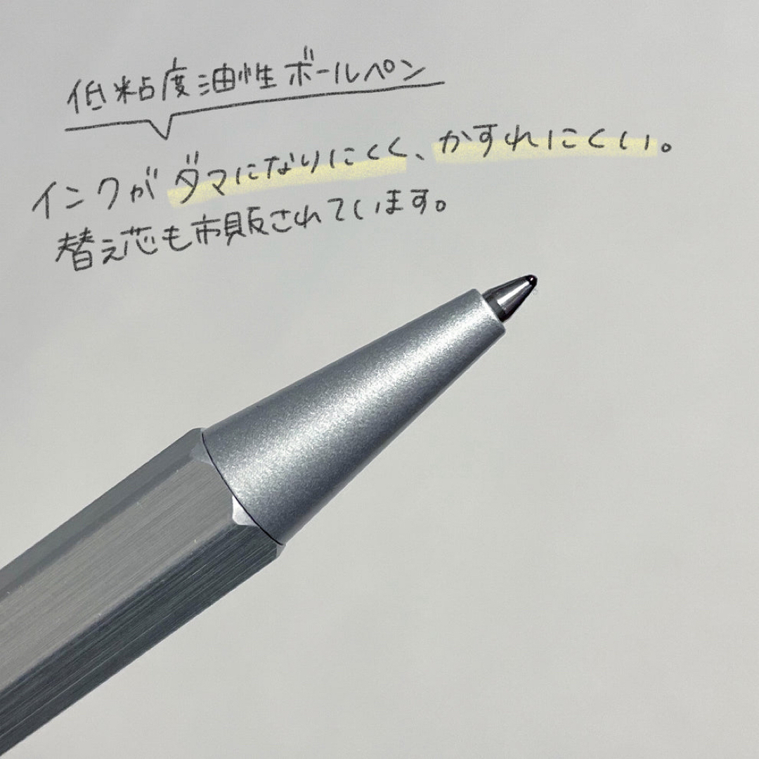 RHODIA(ロディア)の新品未開封　RHODIA ロディア スクリプト ボールペン　シルバー インテリア/住まい/日用品の文房具(ペン/マーカー)の商品写真