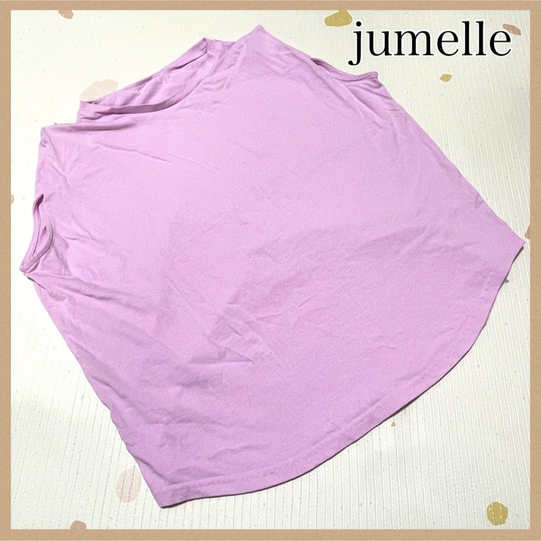 【jumelle】 ジュメロ ノースリーブシャツF パープル/紫 コットン 薄手 レディースのトップス(Tシャツ(半袖/袖なし))の商品写真