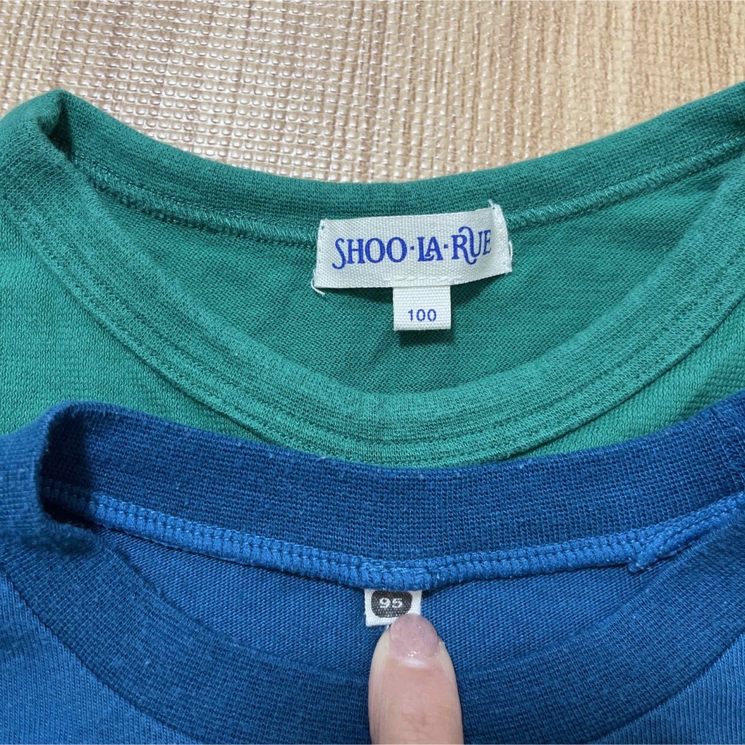 ロンT長袖カットソー　95センチ　100センチ キッズ/ベビー/マタニティのキッズ服男の子用(90cm~)(Tシャツ/カットソー)の商品写真