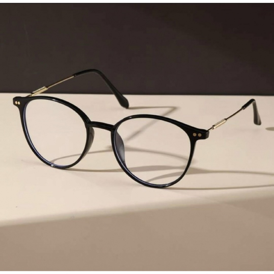老眼鏡  遠近両用 シニアグラス ブラック ブルーライトカット老眼鏡+1.5 レディースのファッション小物(サングラス/メガネ)の商品写真