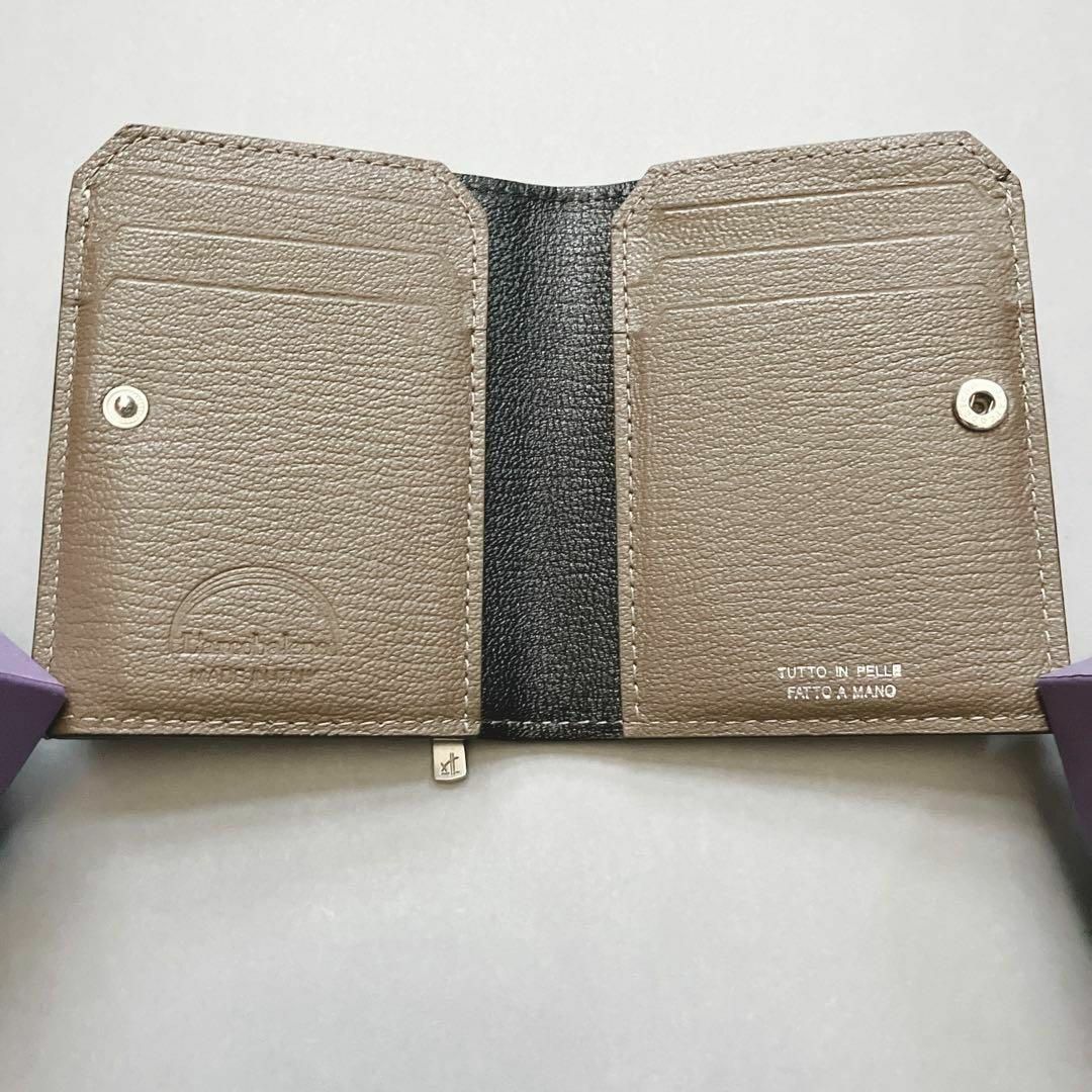 L'arcobaleno(ラルコバレーノ)の【未使用級】ラルコバレーノ  スマートカードウォレット　二つ折り財布　レザー メンズのファッション小物(折り財布)の商品写真