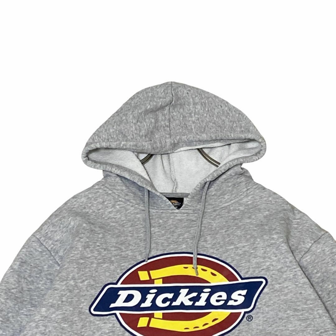 Dickies(ディッキーズ)のディッキーズ スウェットパーカー ロゴタグ フーディ 裏フリース グレーm99 メンズのトップス(パーカー)の商品写真