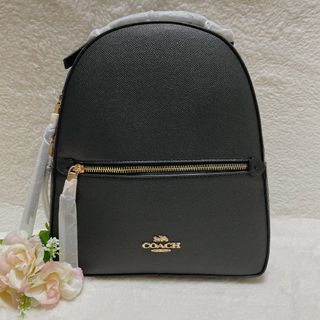 コーチ(COACH)の【24時間以内発送】COACH　ブラック　リュック　レディース　レザー(リュック/バックパック)