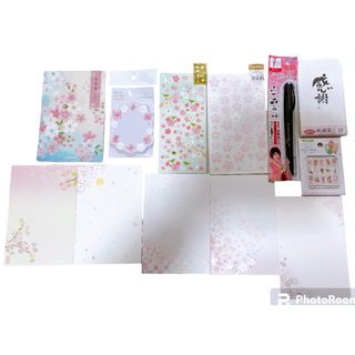  桜雑貨  シール　ポストカード　筆ペン　ネイルシール他①(ネイル用品)