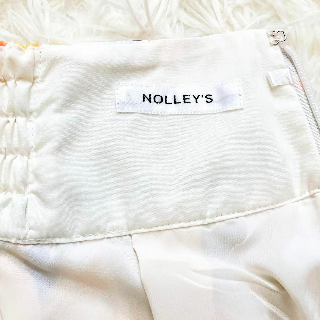 NOLLEY'S(ノーリーズ)の【極美品】ノーリーズ  カットジャガードプリントギャザースカート 2023SS レディースのスカート(ロングスカート)の商品写真