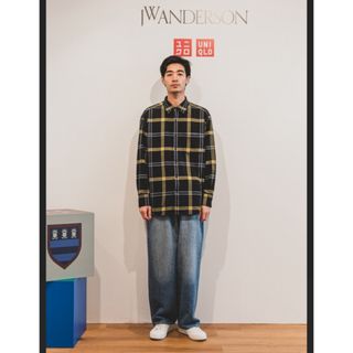 ユニクロ(UNIQLO)のUNIQLO×JW Anderson ワイドフィットジーンズ メンズ W30(デニム/ジーンズ)