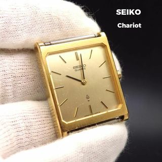 セイコー(SEIKO)のSEIKO シャリオ 腕時計 レクタンギュラー ゴールド ビンテージ(腕時計(アナログ))