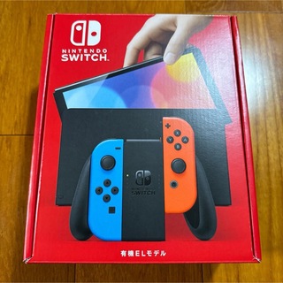 ニンテンドースイッチ(Nintendo Switch)の【新品】 Nintendo Switch スイッチ 有機ELモデル ネオン(家庭用ゲーム機本体)
