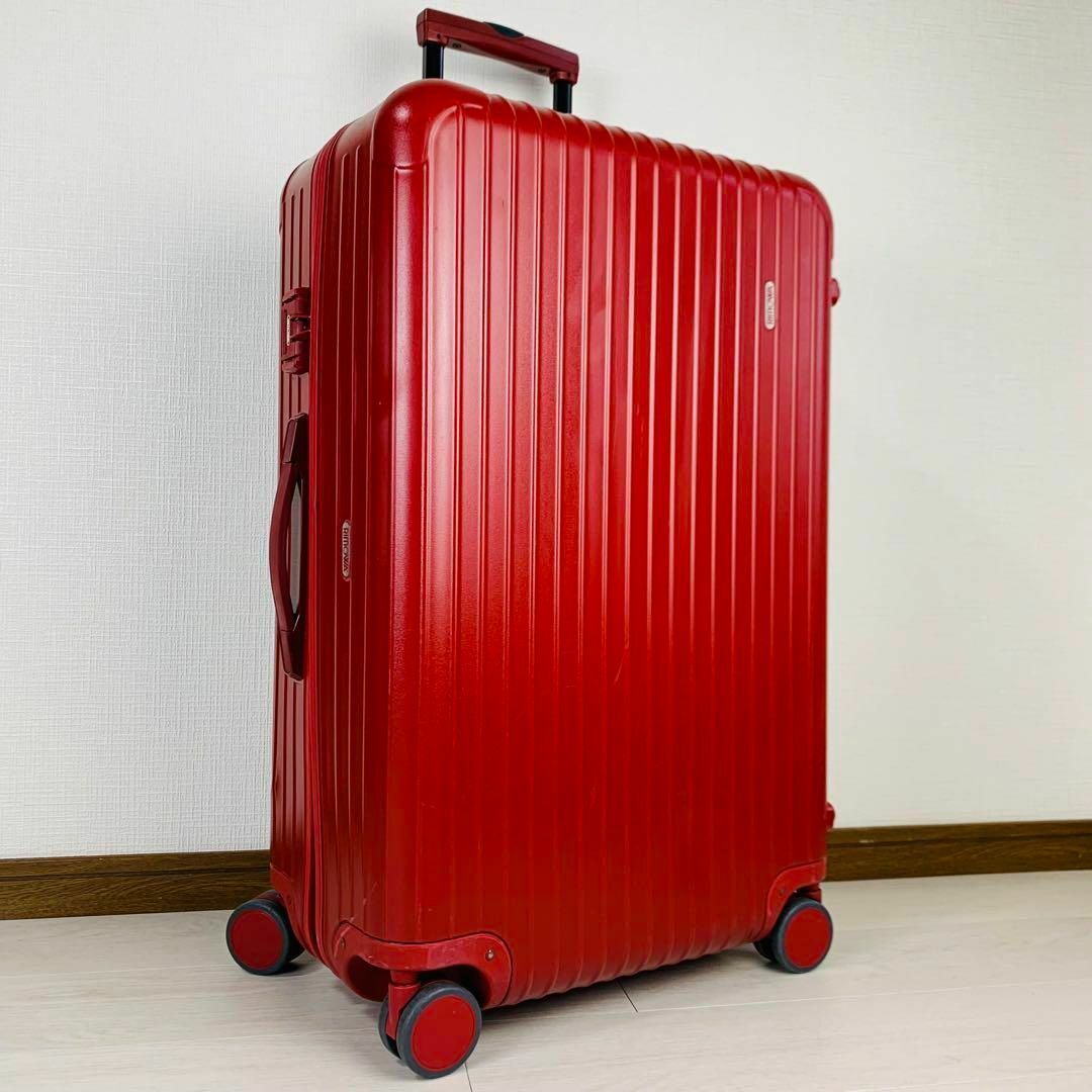 美品!RIMOWA 受け持っ 『サルサ RED』 82L 【四輪】 美品!RIMOWA 受け持っ 『サルサ RED』 82L 【四輪】