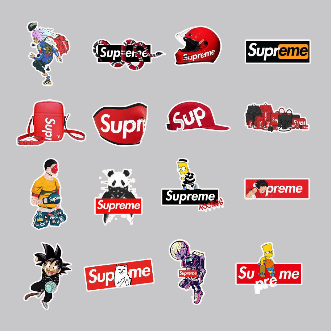 supreme ステッカー シール 50枚 新品未使用  エンタメ/ホビーのおもちゃ/ぬいぐるみ(キャラクターグッズ)の商品写真