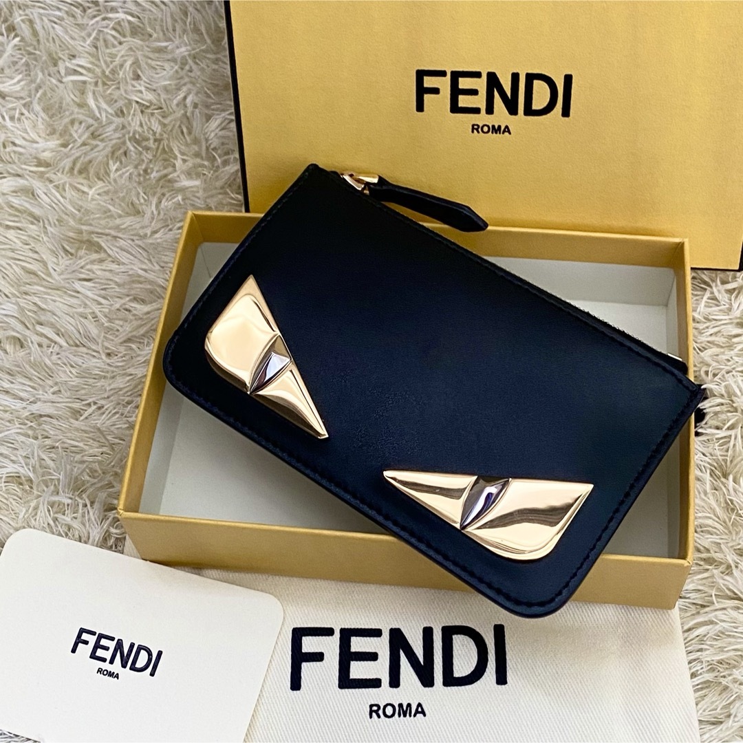 FENDI(フェンディ)の極美品✨FENDI フェンディ バグズアイ コインケース キーケース 小銭入れ レディースのファッション小物(コインケース)の商品写真