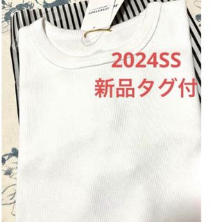 ドゥーズィエムクラス(DEUXIEME CLASSE)のDeuxieme Classe dignity Tシャツ　新品ホワイト(カットソー(長袖/七分))