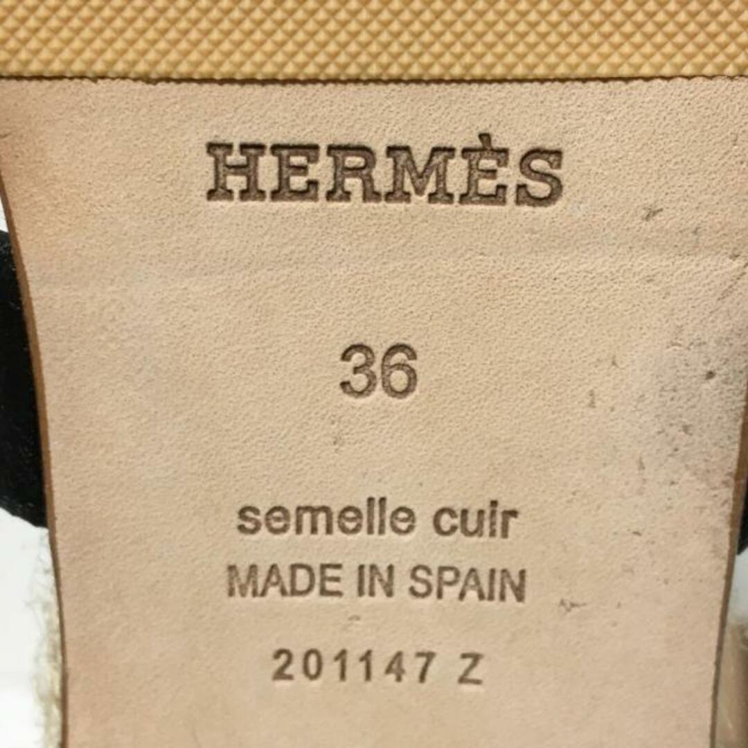 Hermes(エルメス)のエルメス サンダル 36 レディース 黒 レディースの靴/シューズ(サンダル)の商品写真