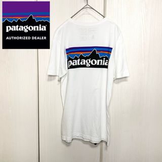 パタゴニア(patagonia)の【美品】Patagonia オーガニック コットン ロゴプリント Tee(Tシャツ/カットソー(半袖/袖なし))