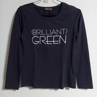 【美品】brilliant green/ロンティー カットソー グレー Mサイズ(カットソー(長袖/七分))